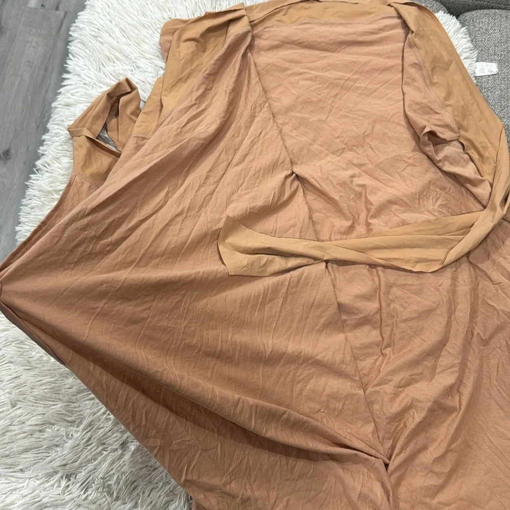 Skims Swim Sarong Skirt , Plunge bikini top & Ochre Tan Bikini Set